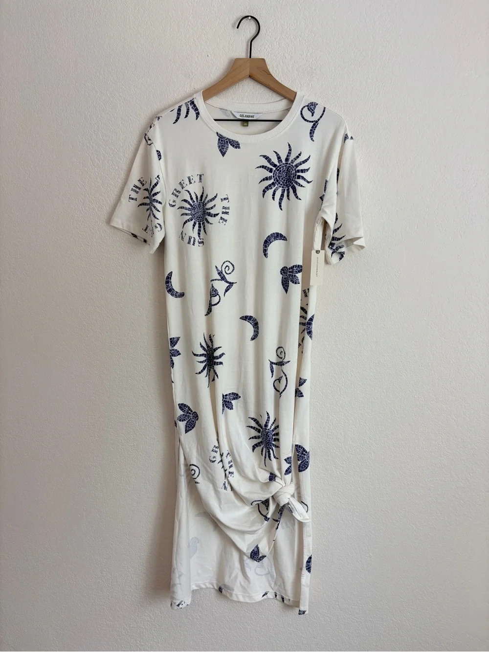 Celandine Graphic Maxi T-Shirt Dress